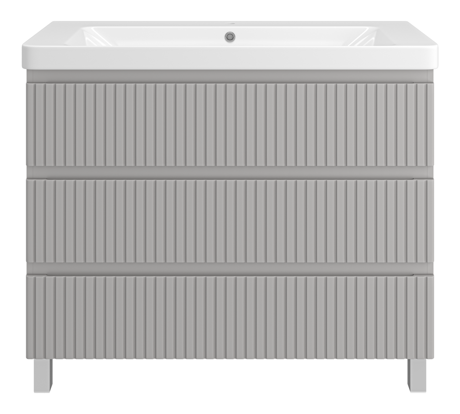 Тумба под раковину Brevita Victory 101 см VIC-07105-50-03Я напольная, серый шелк
