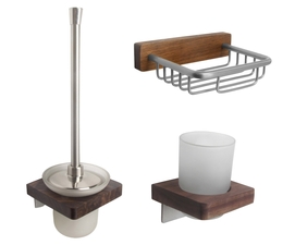 Набор аксессуаров для ванной комнаты Bronze De Luxe Forest 107006C хром