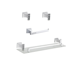 Набор аксессуаров для ванной комнаты Bronze De Luxe Grani 401000 хром