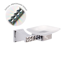 Мыльница для ванной Bronze De Luxe Grani 4014 хром