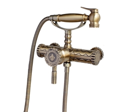 Гигиенический душ со смесителем для унитаза Bronze De Luxe Windsor&Royal 10128 бронза