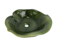 Накладная раковина Bronze de Luxe Leaf 46 см 2427 зеленый