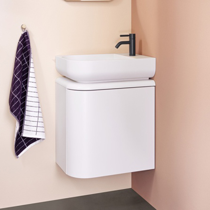 Тумба с раковиной Burgbad BME 50 см SGUC050LF5981G0126C00011 подвесная белая матовая 269890₽