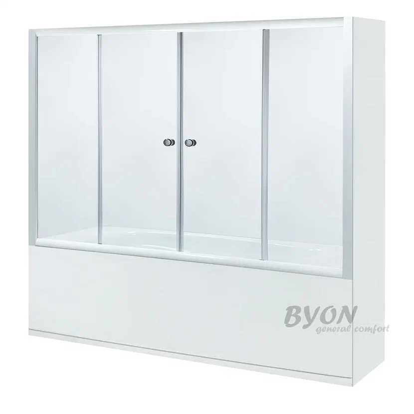 Шторка для ванны Byon WT 170, цвет белый Ц0000169 - фото 1