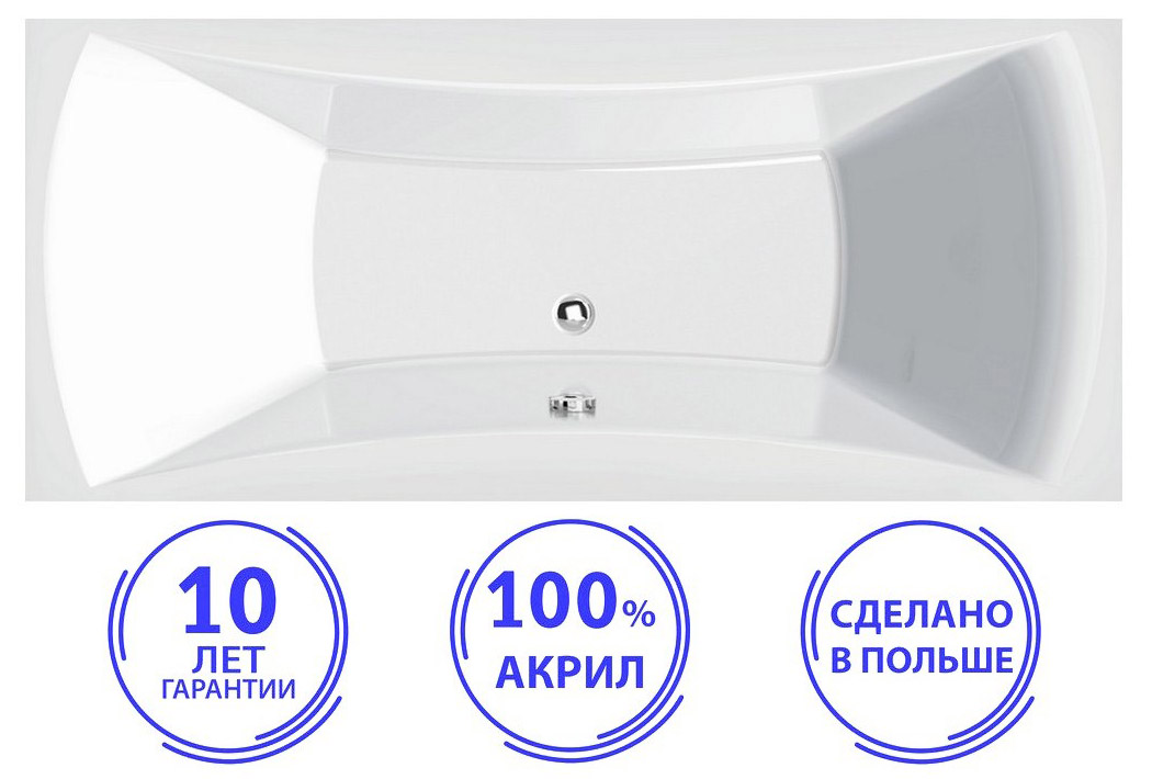 Ванна акриловая C-Bath Talia CBQ004001 170х75