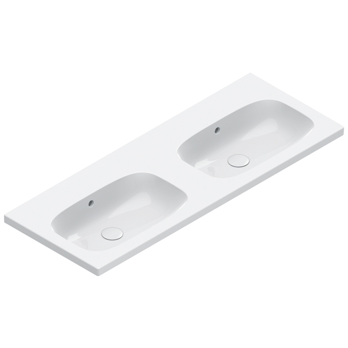 Раковина подвесная или на мебель Catalano Alvea 120 см 0621220001 белая глянцевая 72423₽