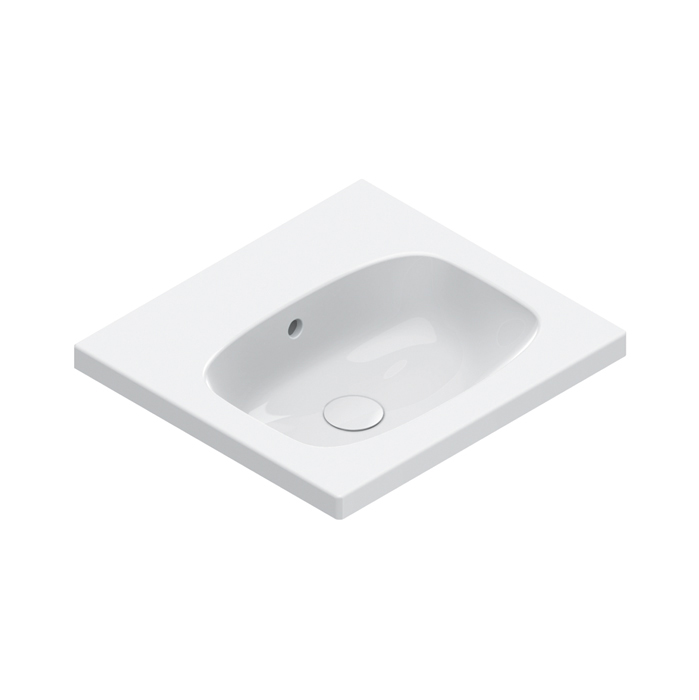 Раковина подвесная или на мебель Catalano Alvea 50 см 0620500001 белая глянцевая 18402₽