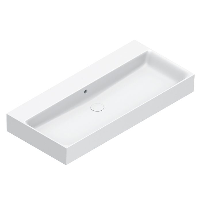 Раковина подвесная Catalano Premium 100 см 0221000001 белая глянцевая 70947₽