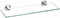 Фото Полка стеклянная CeramaLux Quadro 53 см 61911 хром 0