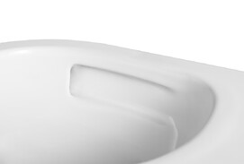 Фото Унитаз подвесной CeramaLux TR-0199ZK безободковый, с крышкой микролифт, белый