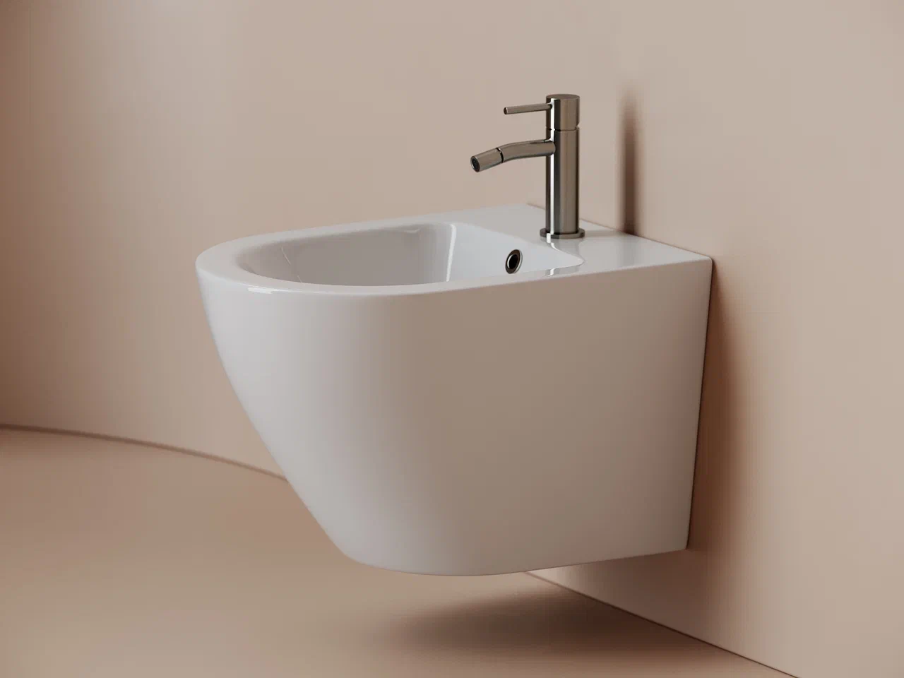 Биде подвесное Ceramica Nova Alba CN11006 с крепежом для скрытого монтажа белое 14490₽