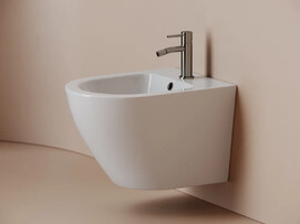 Биде подвесное Ceramicanova Альба (Alba) CN11006 с крепежом для скрытого монтажа, белое