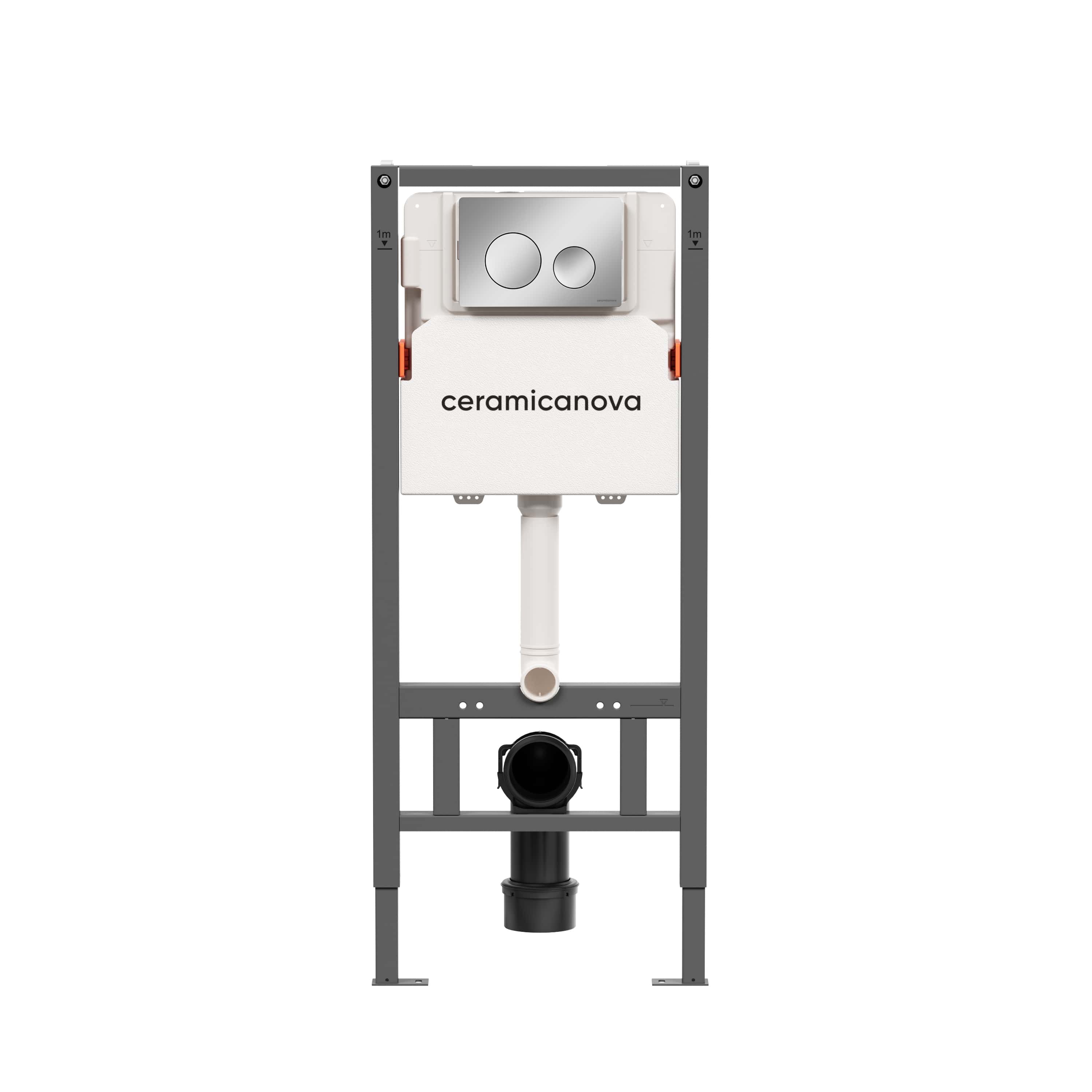 Инсталляция для унитаза Ceramica Nova Balance CN121001CH с кнопкой хром 18990₽