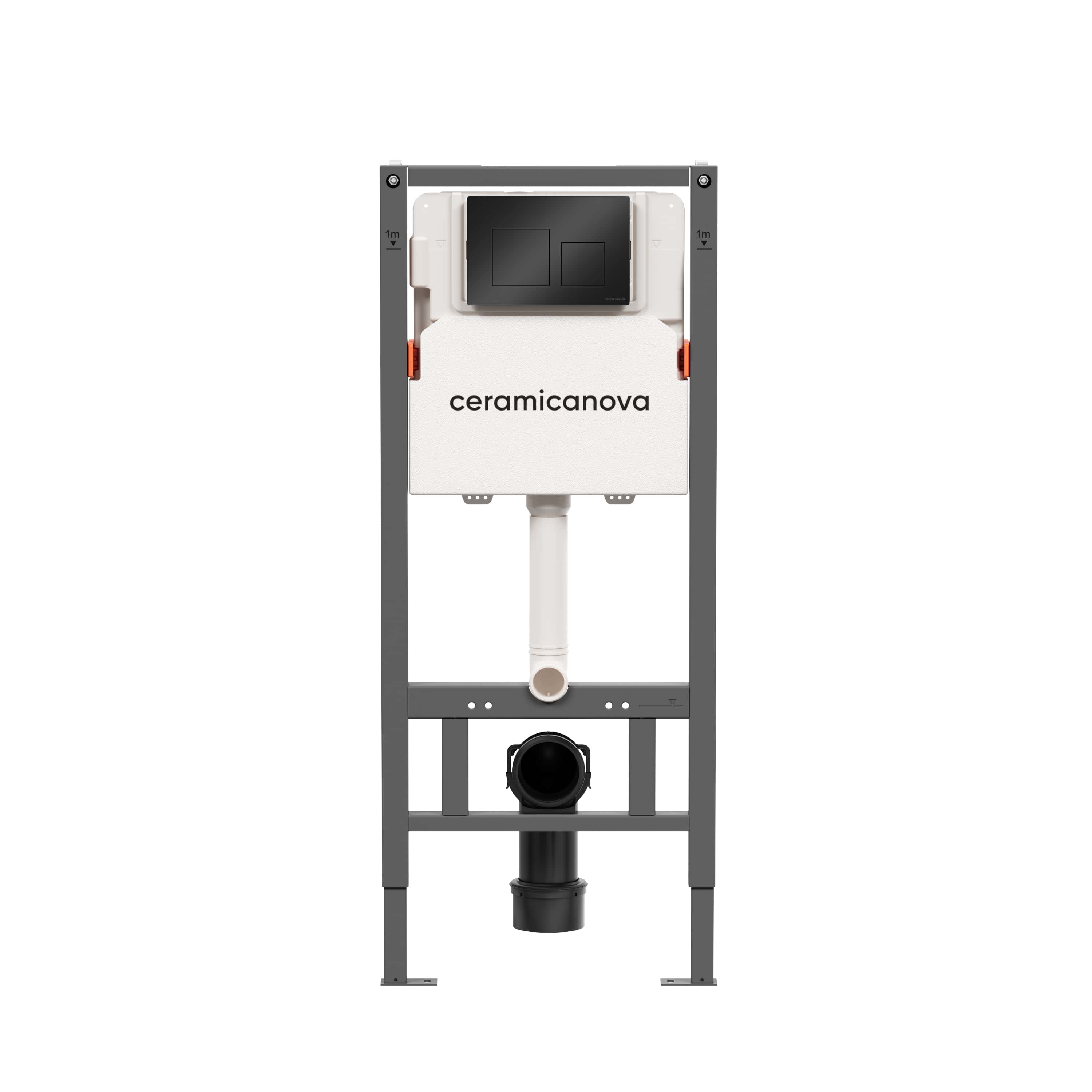 Инсталляция для унитаза Ceramica Nova Balance CN121002MB с черной кнопкой 18990₽