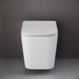 Унитаз подвесной Ceramicanova Кубик (Cubic) CN1806 с сиденьем микролифт, белый