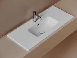 Раковина накладная Ceramica Nova Compact 90 см CN7030 белая