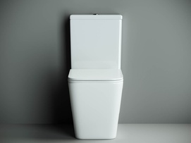 Унитаз напольный Ceramicanova Кубик (Cubic) CN1803 с сиденьем микролифт, белый
