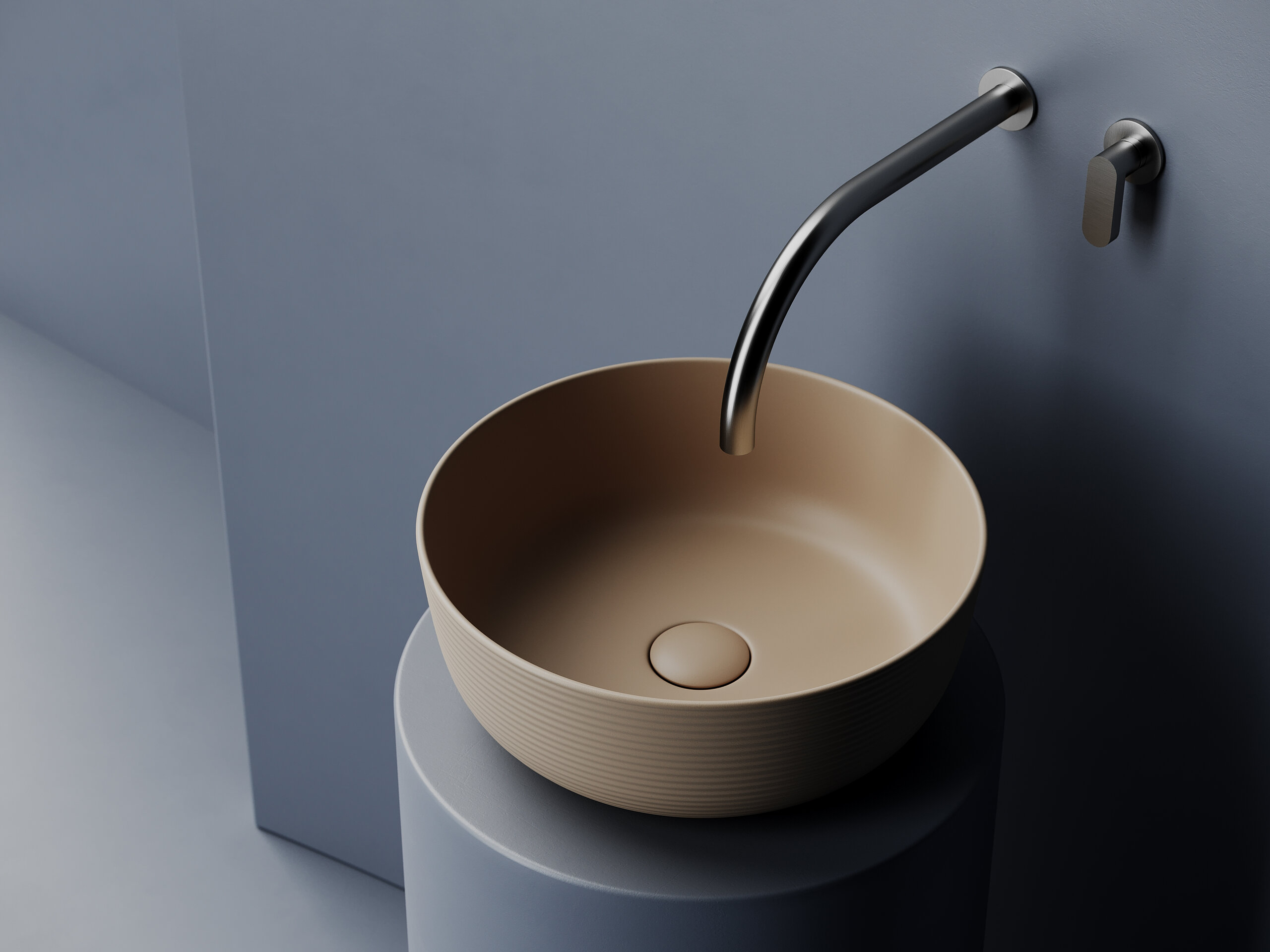 Раковина накладная Ceramica Nova Element 36 см CN6073MC капучино матовая 17280₽