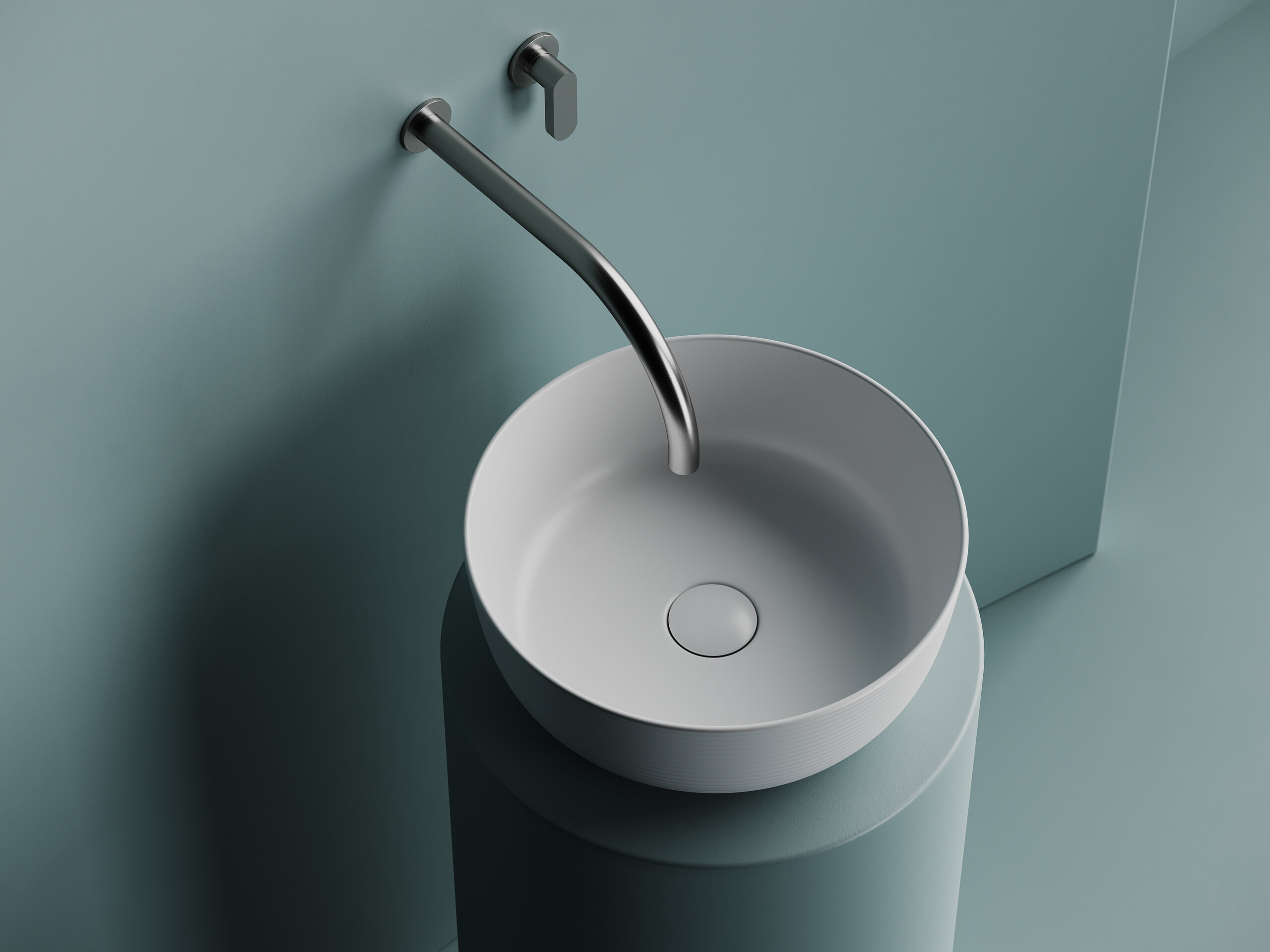 Раковина накладная Ceramica Nova Element 36 см CN6073MW белая матовая