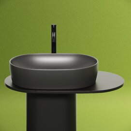 Фото Раковина накладная Ceramicanova Element 60 см CN6047MDH темный антрацит матовая