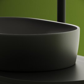 Фото Раковина накладная Ceramicanova Element 60 см CN6047MDH темный антрацит матовая