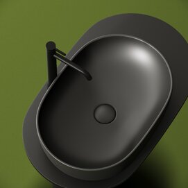 Фото Раковина накладная Ceramicanova Element 60 см CN6047MDH темный антрацит матовая