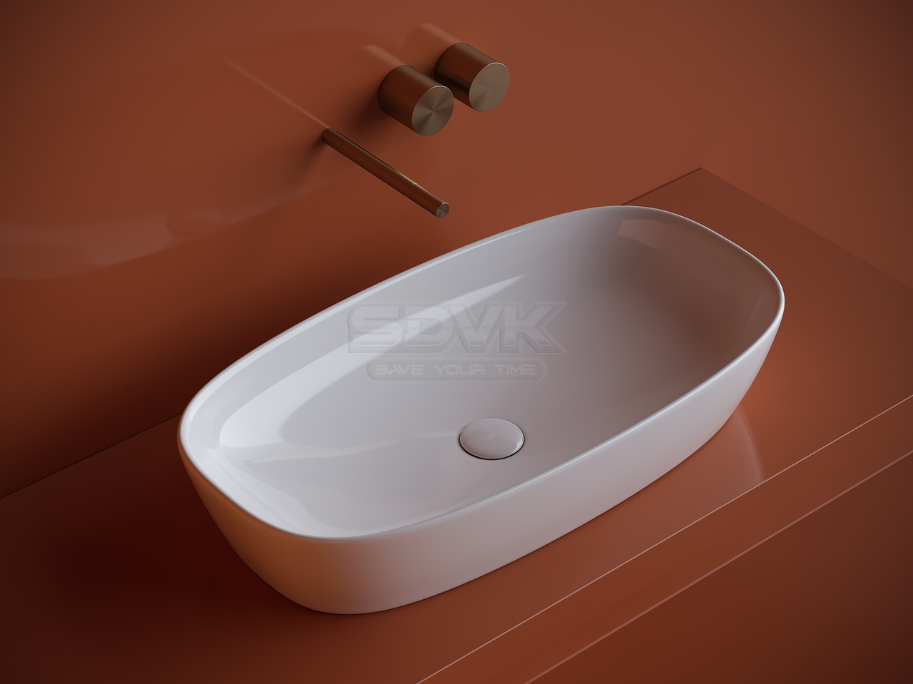 Накладная раковина Ceramica Nova Element 70 см CN5040 белая купить по ...