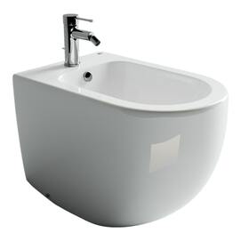 Биде напольное Ceramicanova Метрополь (Metropol) CN4005 белое глянцевое, с крепежом для монтажа