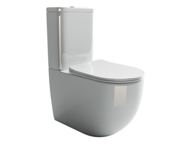 Фото Унитаз напольный Ceramicanova Мия (Mia) CN1801 с сиденьем микролифт, белый