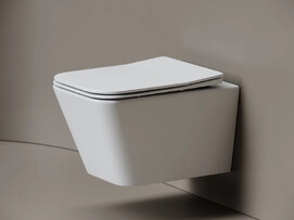 Подвесной унитаз Ceramicanova Miro CN11003T торнадо 3.0, безободковый, с крышкой микролифт, белый