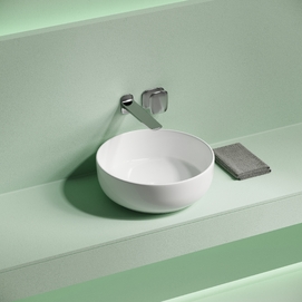 Раковина накладная Ceramicanova Тайкан (Taycan) 38 см CN12003 белая глянцевая