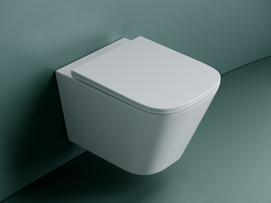 Унитаз подвесной Ceramica Nova Union CN4009T безободковый, с крышкой микролифт, белый