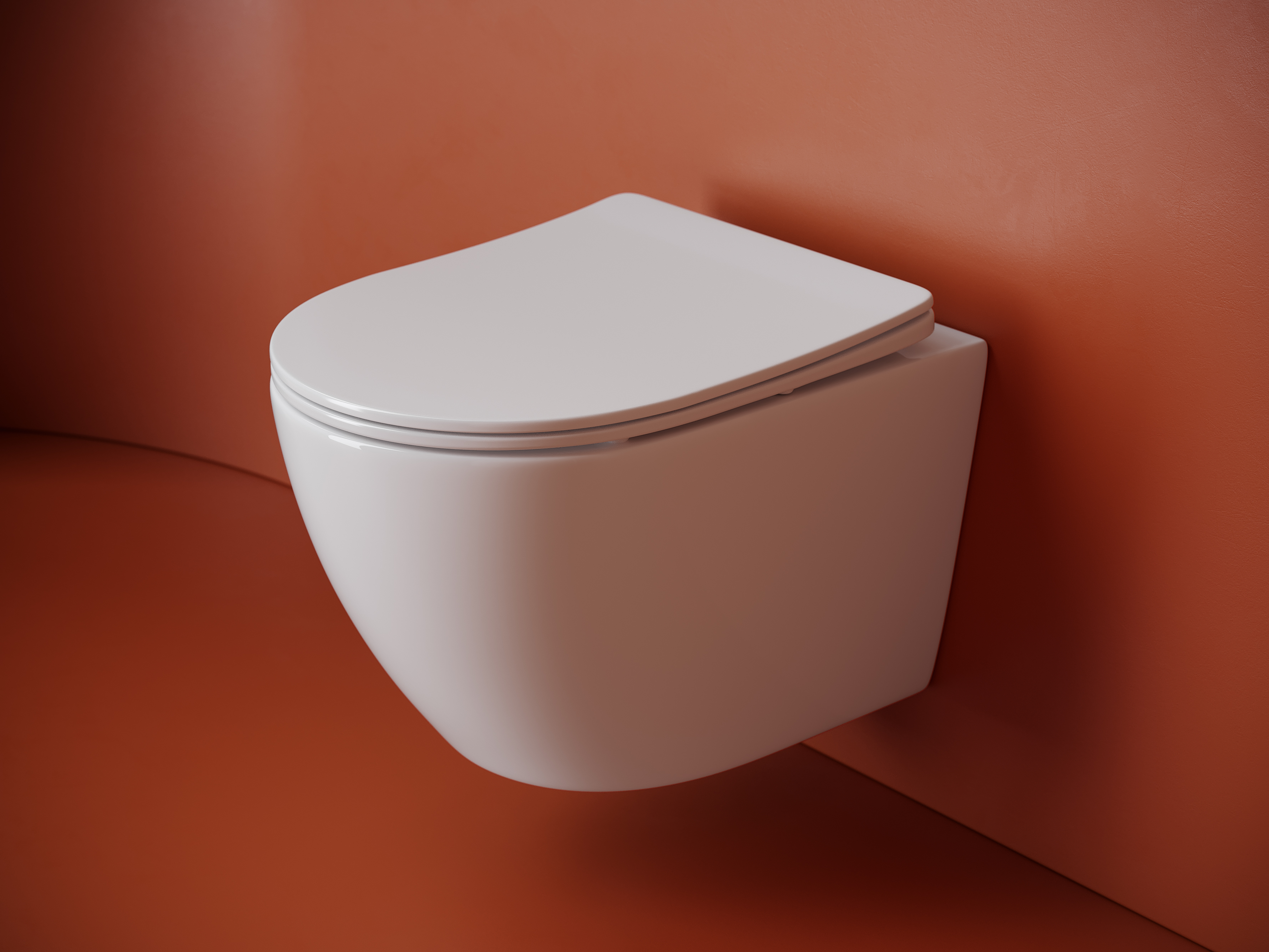 Подвесной унитаз Ceramica Nova Uno CN11001T безободковый с крышкой микролифт смыв торнадо белый 15990₽