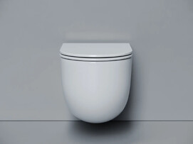 Подвесной унитаз Ceramicanova Voga CN4012T торнадо 3.0, безободковый, с крышкой микролифт, белый