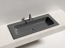 Фото Раковина накладная Ceramicanova Грация (Grace) 101 см CN7013MDH темный антрацит матовый