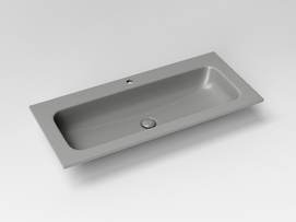 Раковина накладная Ceramicanova Грация (Grace) 101 см CN7013MH антрацит матовый