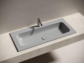 Фото Раковина накладная Ceramicanova Грация (Grace) 101 см CN7013MH антрацит матовый