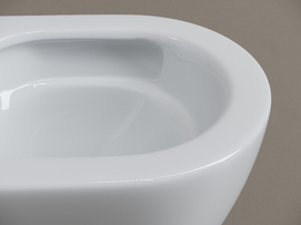 Фото Унитаз подвесной Ceramicanova Мия (Mia) CN1805T торнадо, с сиденьем микролифт, белый