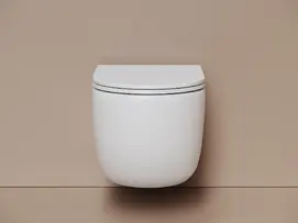 Фото Унитаз подвесной Ceramicanova Пик (UP) CN4007MW торнадо, с сиденьем микролифт, белый матовый