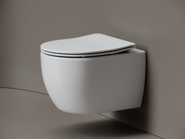 Унитаз подвесной Ceramicanova Play CN3001T торнадо, с сиденьем микролифт, белый