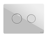 Кнопка для инсталляции Cersanit Accento P-BU-ACN-CIR-PN/Wh/Gl 22 см, белая