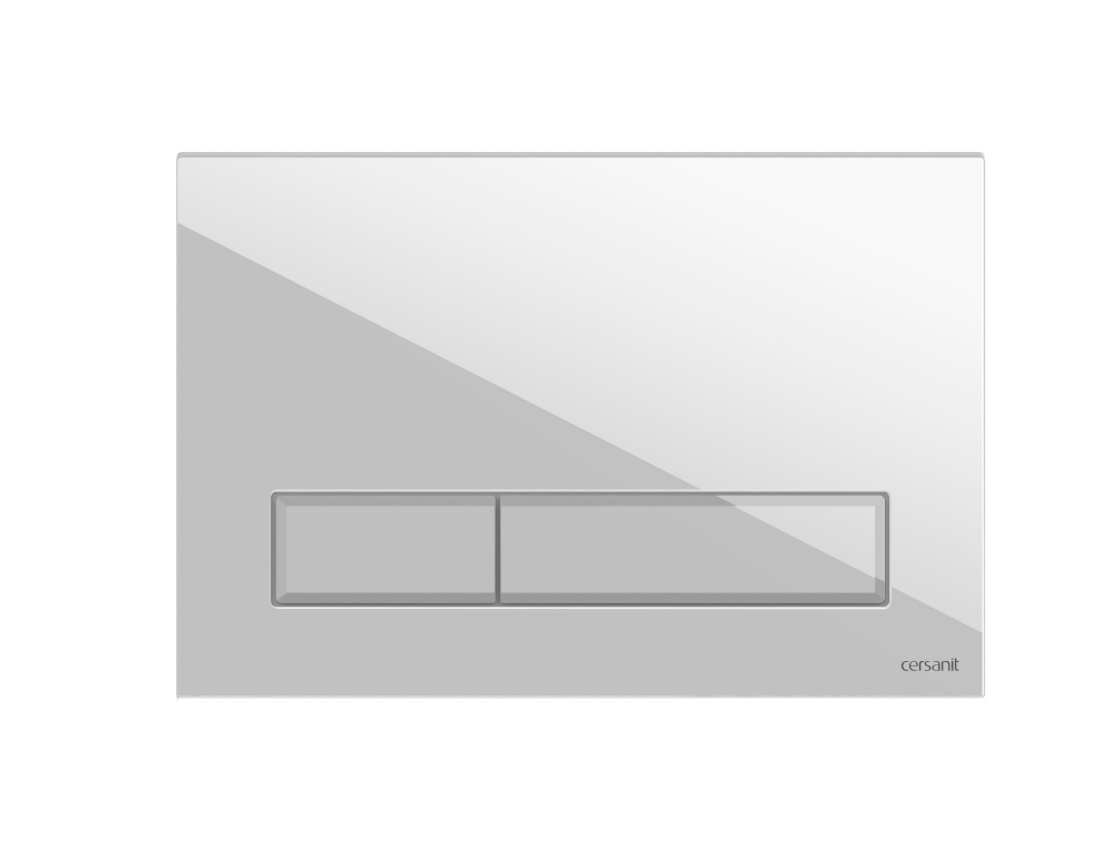 Кнопка для инсталляции Cersanit Blick 64113 22 см, белая, цвет белый - фото 1
