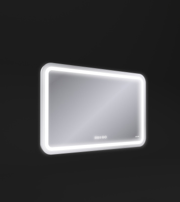 Зеркало со сменой цвета и часами Cersanit Design Pro KN-LU-LED050*80-p-Os LU-LED050*80-p-Os Design Pro KN-LU-LED050*80-p-Os - фото 2