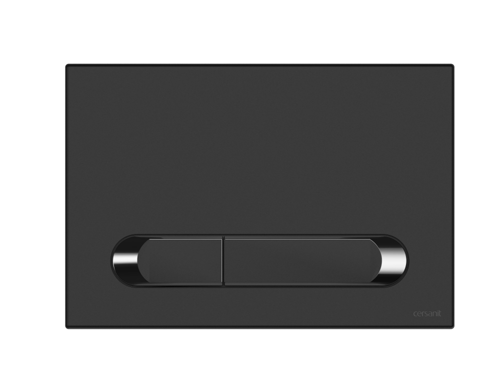 Кнопка для инсталляции Cersanit Estetica 64112 22 см, черная, цвет черный - фото 1