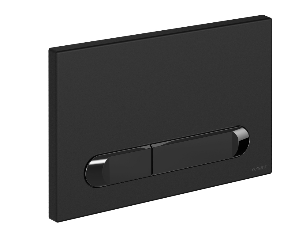 Кнопка для инсталляции Cersanit Estetica 64112 22 см, черная, цвет черный - фото 2