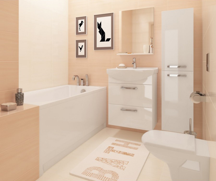 Мебель для ванной Cersanit Melar 60 + ножки, цвет белый 64128 Melar 60 + ножки - фото 2