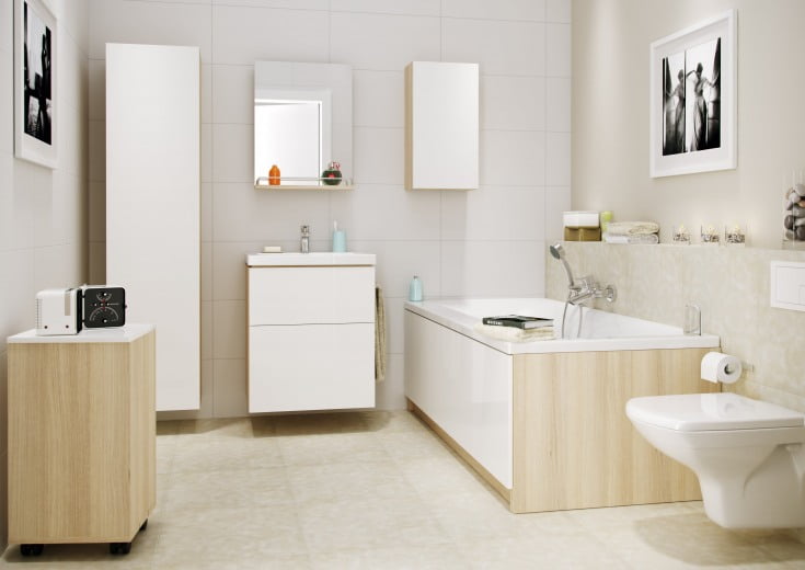 Акриловая ванна Cersanit Smart 170x80 L, размер 170x80, цвет белый 63350 - фото 4