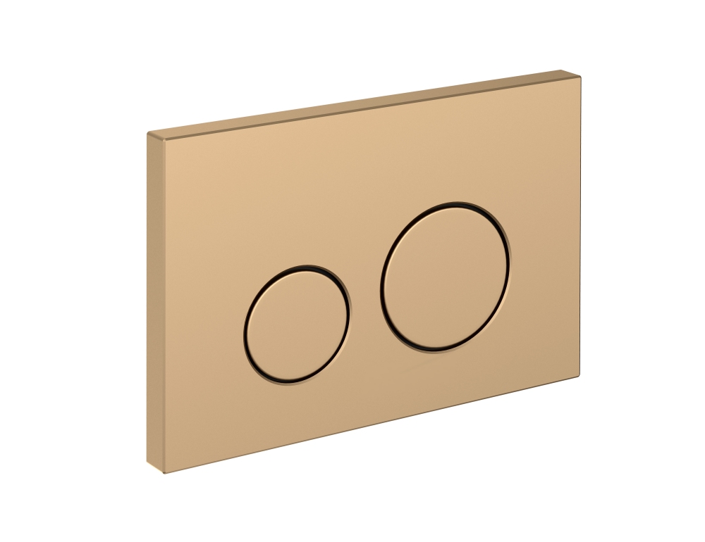 Кнопка для инсталляции Cersanit Twins 63524 22 см, золотая, цвет золотой - фото 2