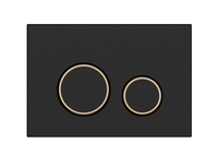 Кнопка для инсталляции Cersanit Twins 63534 22 см, черная