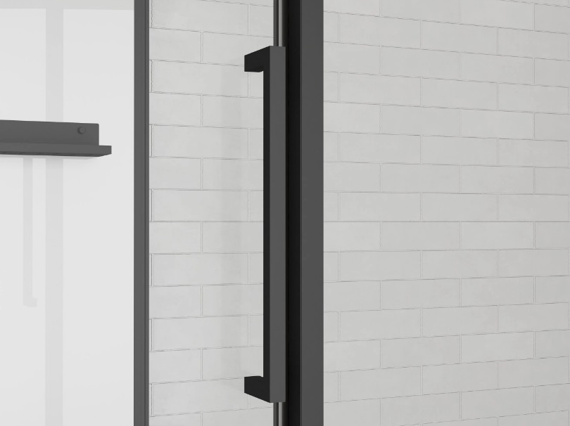 Душевая кабина Ceruttispa 120x80 AMI120 стекло прозрачное профиль черный 73080₽